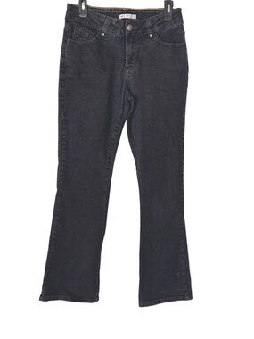 Lee Jeans Perfect Fit Bootcut Women Size 10 Medium Black Stretch Denim